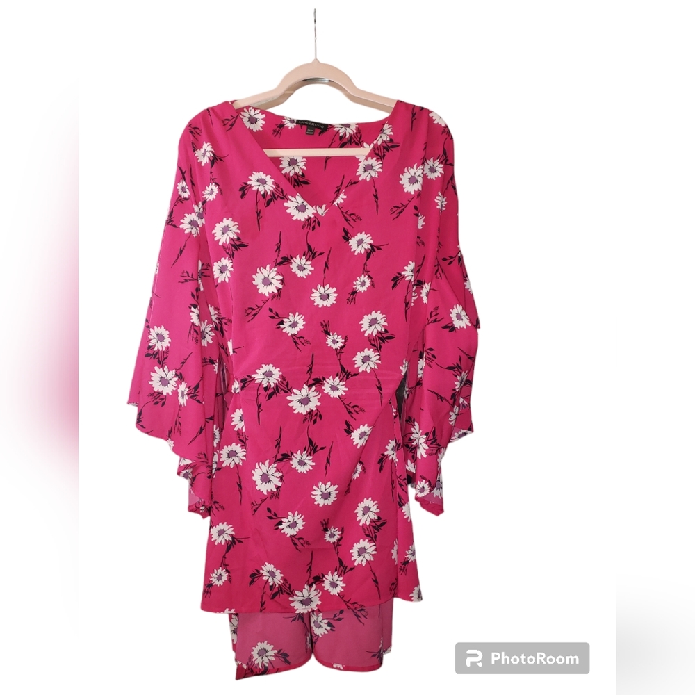 Lane Bryant Floral Print Kimono Sleeve Blouse  Tunic Sz. 22/24W